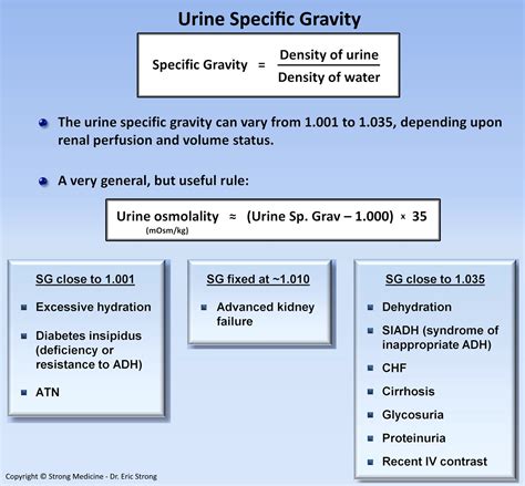 urine specific gravity mayo clinic